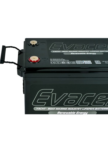 12.8V (12 Volt) 300 Ah Amper LiFePO4 Lityum Demir Fosfat 3840 Wh Akü Bluetooth IP65 Marin Karavan Akü