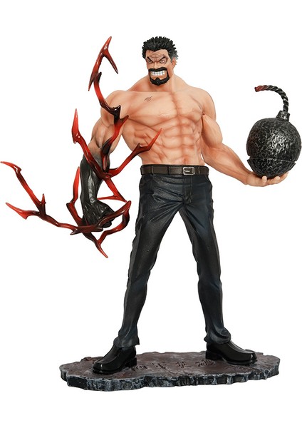 One Piece Demir Yumruk Kaslı Garp Ayakta Sahne Siyah 26CM (Yurt Dışından)