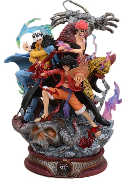 One Piece Kaptan Üç Onigashima Savaş Modeli 22CM (Yurt Dışından)