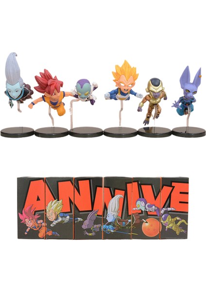 6 Dragon Ball Wcf 30. Yıl Dönümü Koşan ve Uçan Karakter Modelleri 6cm (Yurt Dışından)