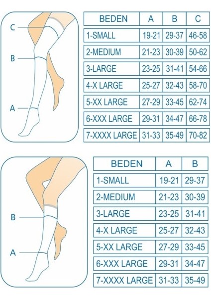 Anti Emboli Çorabı 18-20 MMHG Belden Kemerli