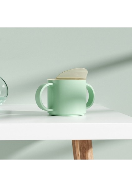 Bebek Damlatmaz Bardak Silikon Bebek Bardağı Küçük Çocuk Eğitim Bardağı (Fda Sertifikası Olmadan)-Mavi (Yurt Dışından)