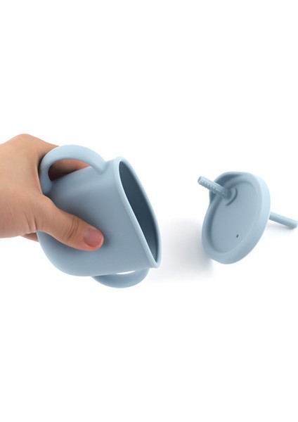 ZP2004B 250ML Bebekler Için Pipetli Bardak Bebek Eğitimi Çift Kulplu Su Bardağı (Silikon Malzemeli Fda Raporu)-Bej (Yurt Dışından) modelleri