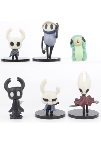 6 Hollow Knight Figürleri, Wasp Girl, Zot, Larva Yaratıcı Karikatür Oyunu Bebek Masaüstü Peyzaj Süsleri (Yurt Dışından)