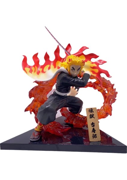 Demon Slayer: Kimetsu No Yaiba Savaş Versiyonu Rengoku Shinjuro 20CM (Yurt Dışından)