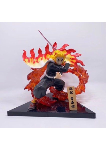 Demon Slayer: Kimetsu No Yaiba Savaş Versiyonu Rengoku Shinjuro 20CM (Yurt Dışından) modelleri