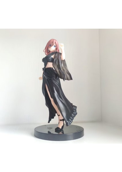 Özü Itibarıyla Çiçekli Gelin Nakano Miku Siyah Uzun Elbise 19CM (Yurt Dışından)