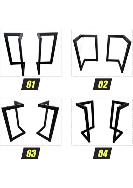 Metal Masa Yemek Masası Çalışma Masası Ayağı 2 Adet Ayak 72 cm Mobilya Ayağı