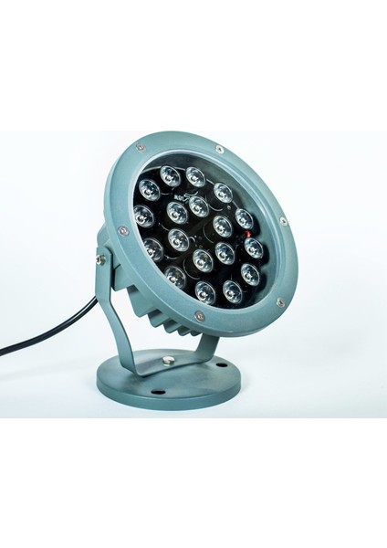 Bahçe LED Armatür Paslanmaz Dekoratif Dış Mekan Aydınlatma Lamba Spot Gösteri Soğuk Beyaz A-1305 18W 220V IP68