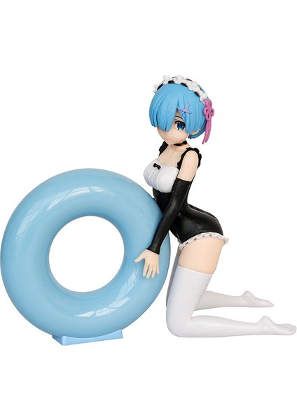 Re:zero -Başka Bir Dünyada Hayata Başlamak - Diz Çökmüş Yüzme Simidi Rem 13CM (Yurt Dışından)