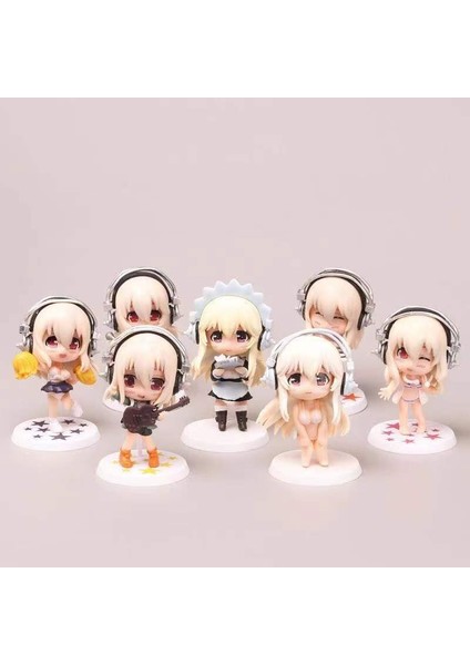 7 Adet Q Versiyonu Sony Bebek 10CM (Yurt Dışından)