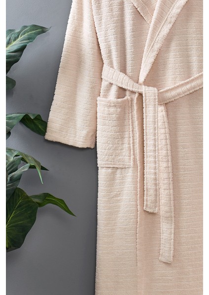 Kapüşonlu Bornoz Doğa Bej S/m fiyatları