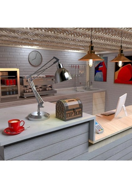 Tip Box Bahşiş Kutusu ve Kumbara Sandık Tipi Tipbox Ceviz Ahşap