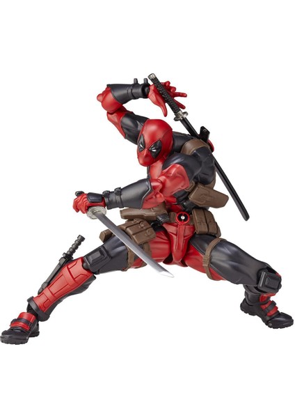 Yamaguchi Tarzı Deadpool Eklemleri Hareketli ve Değiştirilebilir Yüz 16CM (Yurt Dışından)