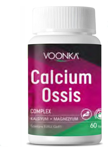 Calcium Ossis Kalsiyum-Magnezyum-D Vitamini 60 Tablet - Yeni Ambalaj