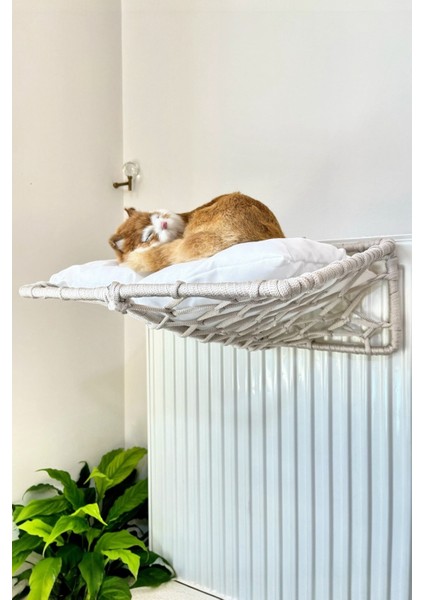 Katlanır Kedi Köpek Kalorifer Üstü Yatak, El Yapımı Kedi Köpek Radyatör Hamağı, 45CM*35CM