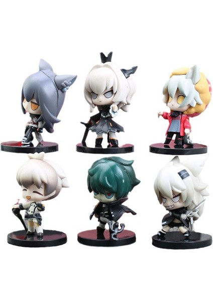 6 Arknights Oyun Çevre Birimi Karakter Modelleri 10CM (Yurt Dışından)