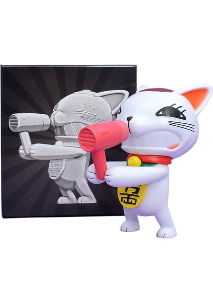 Doğaüstü Silahlı Şanslı Kedi Modeli 10CM (Yurt Dışından)