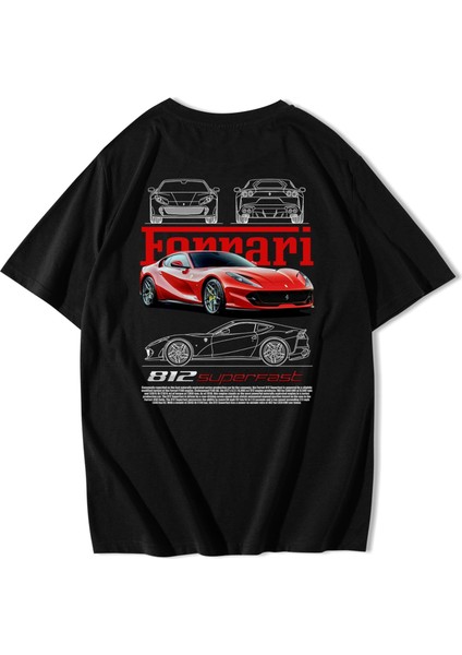 Oversize Ferrari 812 Superfast T-Shirt