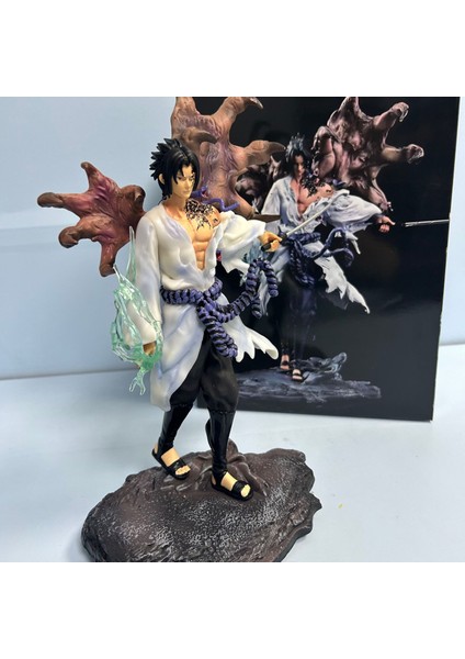 Naruto Gk Demir Perde Sasuke Heykeli Modeli 30CM (Yurt Dışından) fiyatları