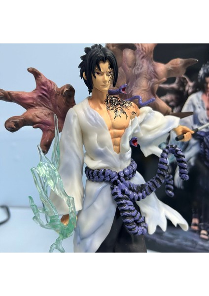 Naruto Gk Demir Perde Sasuke Heykeli Modeli 30CM (Yurt Dışından) fırsatları