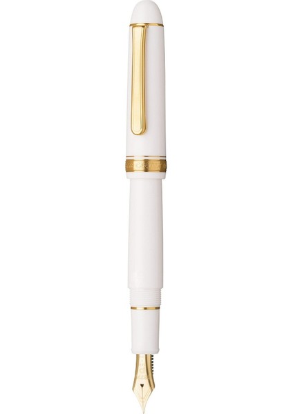 PNB15000#3776 Century Gold Trim 2 Chenonceau White Dolma Kalem
