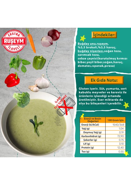Brokoli ve Havuçlu Sebze Çorbası (+8. ay-50 g) fiyatları