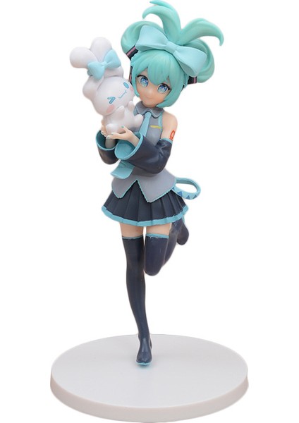 Prenses Hatsune Mıku Beyaz Tavşan Hatsune 21CM (Yurt Dışından)