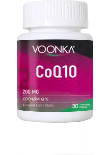 Co Q10 200 Mg Koenzim 30 Yumuşak Kapsül - Yeni Ambalaj