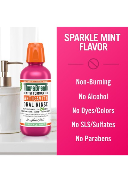 Anticavity Sparkle Mint Ağız Çalkalama Suyu 473 ml
