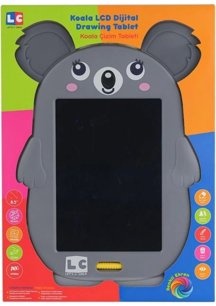 Nessiworld LC-31072 Koala Çizim Tableti 8.5 Inç -Lets Be Child