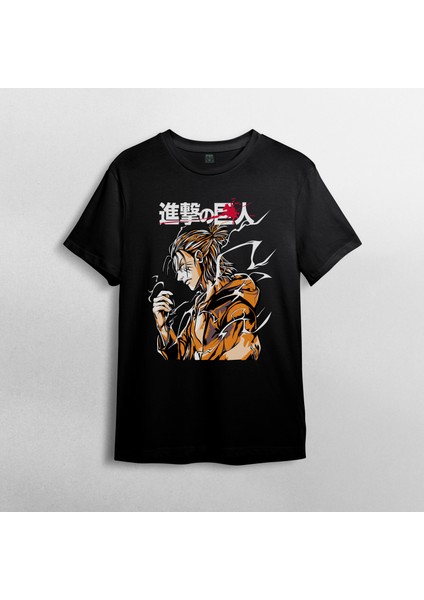 Attack On Titan Eren Jaeger_ %100 Pamuklu Bisiklet Yaka T-Shirt Model 13 fiyatları