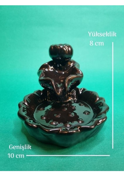 Havuz Figürlü Seramik Konik Tütsülük Geri Akışlı Tütsü fiyatları