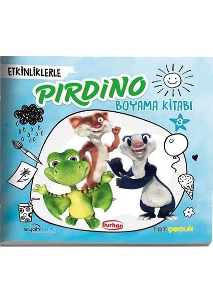 Trt Çocuk Etkinliklerle Pırdino Boyama Kitabı 3