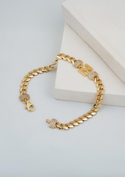 14 Ayar Z Baş Harfll Gurmet Altın Bileklik indirimleri