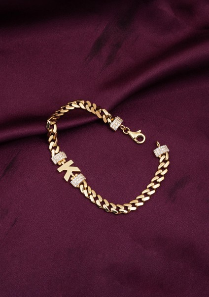 Gurmet Zincir K Harfli 14 Ayar Altın Bileklik fiyatları