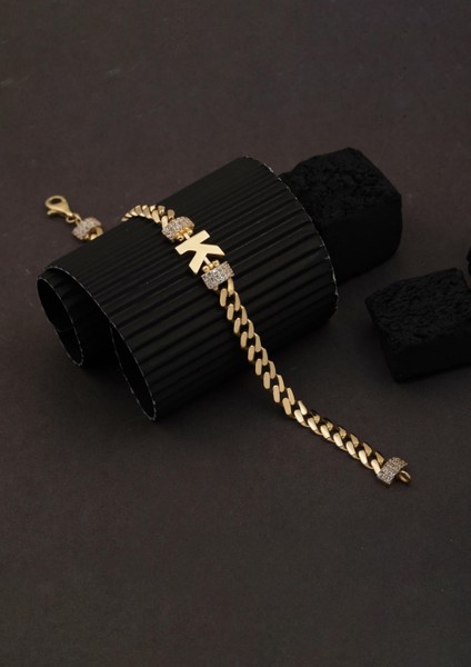 Gurmet Zincir K Harfli 14 Ayar Altın Bileklik fırsatları