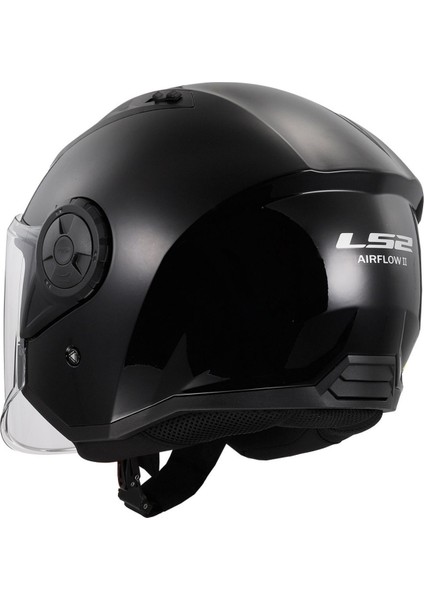 Airflow 2 Siyah Motosiklet Kask ( L ) Beden