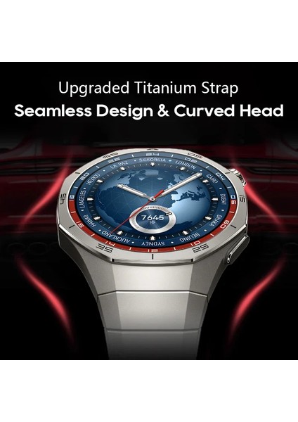 Huawei Watch Gt 5 Pro 46MM Kordon Baklalı Metal Kordon Titanyum Saate Orjinal 1e-1 Uyum+Kısıltma Apratı