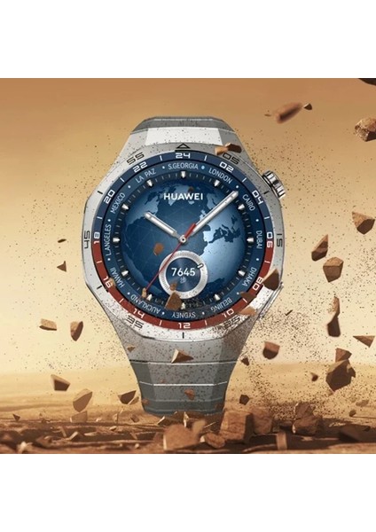 Huawei Watch Gt 5 Pro 46MM Kordon Baklalı Metal Kordon Titanyum Saate Orjinal 1e-1 Uyum+Kısıltma Apratı