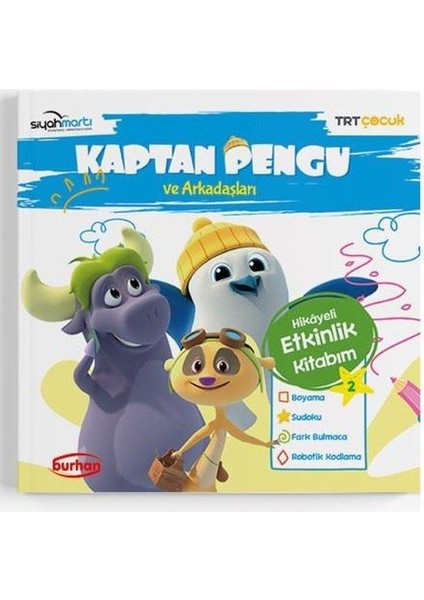 Trt Çocuk Kaptan Pengu ve Arkadaşları Hikayeli Etkinlik Kitabım 2