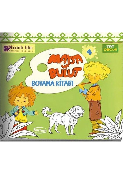 Trt Çocuk Maysa ve Bulut Boyama Kitabı 4