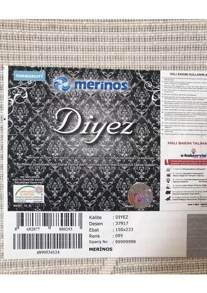 Halı 200 x 290 Diyez Koleksiyonu 37917-095 fırsatları
