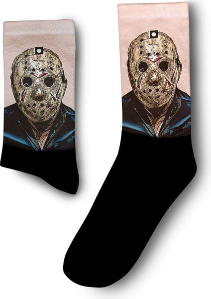 Jason Voorhees Maskeli Katil Çorap - Unisex