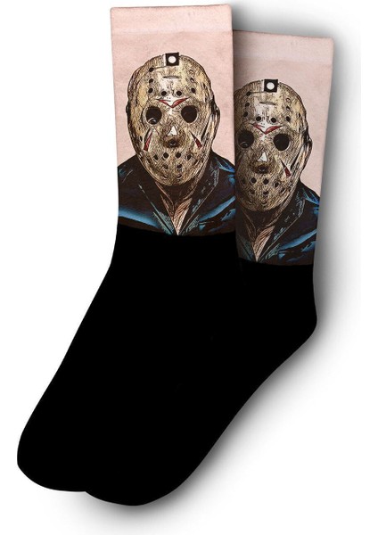 Jason Voorhees Maskeli Katil Çorap - Unisex