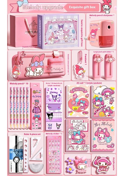 Kuromi Kırtasiye Seti Hediye Kutusu Ilkokul Öğrencileri Için Öğrenme Kırtasiye Paketi (Yurt Dışından)