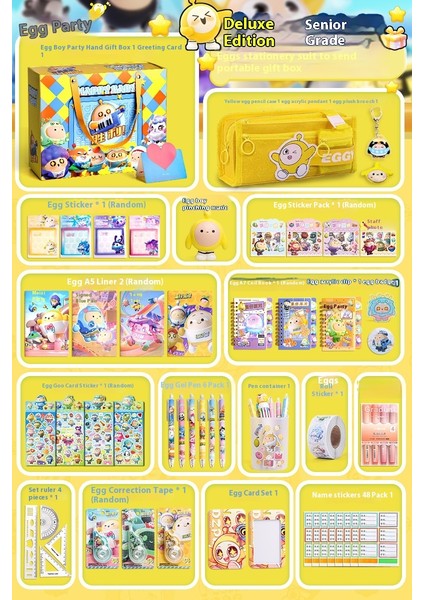 Kırtasiye Malzemeleri Komple Çocuk Kalem Çantası Seti Sezon Açılış Hediye Paketleri (Yurt Dışından)