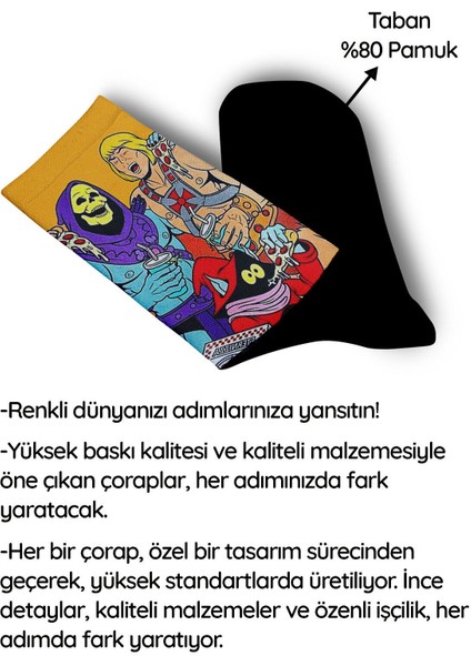 He-Man Pop-Art Çorap - Unisex