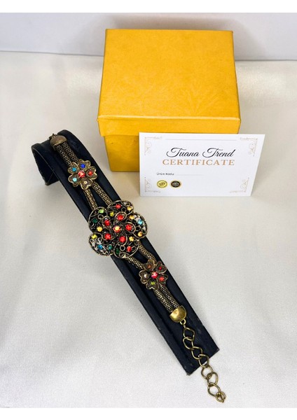 Büyük Taşlı Antika Bileklik Vintage indirimleri