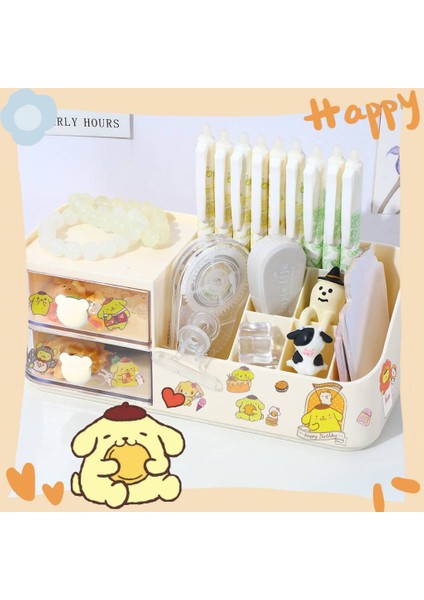 Kalemlik Düzenleyici Ofis Çok Fonksiyonlu Kırtasiye Rafı Akrilik Çekmece Tipi (Yurt Dışından)